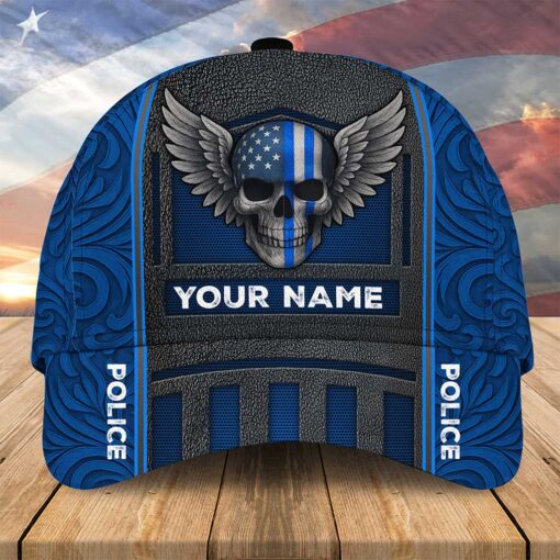 Customized Name Police Skull Classic Cap VHOO4300533