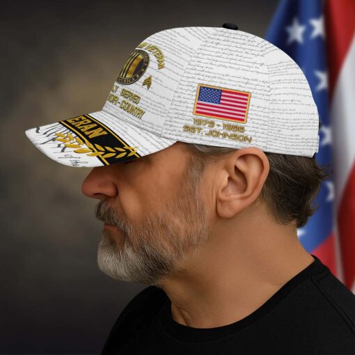 Personalized Name 3D All Over Printed Vietnam Veteran Cap, Proudly Served, Duty - Honor - Country QFTD4020302 - Image 5
