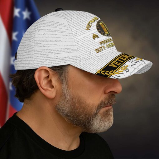 Personalized Name 3D All Over Printed Vietnam Veteran Cap, Proudly Served, Duty - Honor - Country QFTD4020302 - Image 6