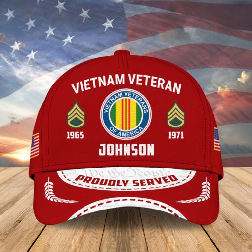 Vietnam Veteran Custom Cap - Military Honor Cap MQOO4100605