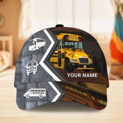 Personalized School Bus Driver Cap 3D VHUU4190702