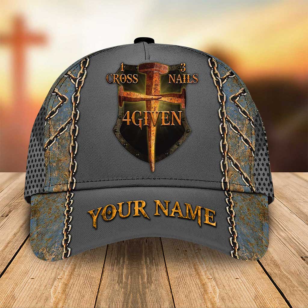Custom Jesus Forgiven Classic Cap Personalized Name All Over Print QDTZ4050702