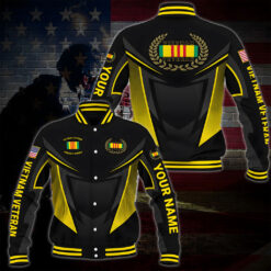 Vietnam Veteran Veteran Military Jacket Baseball Jacket Custom Shirt, Gifts For Veteran MQUU4280808