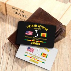 Personalized Vietnam Veteran Wallet Card QFHM5140202