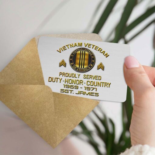 Personalized Vietnam Veteran Wallet Card QFHM5140203 - Image 9