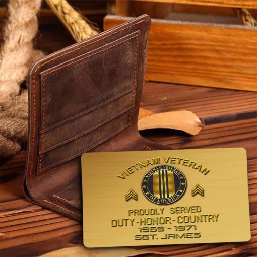 Personalized Vietnam Veteran Wallet Card QFHM5140203 - Image 3