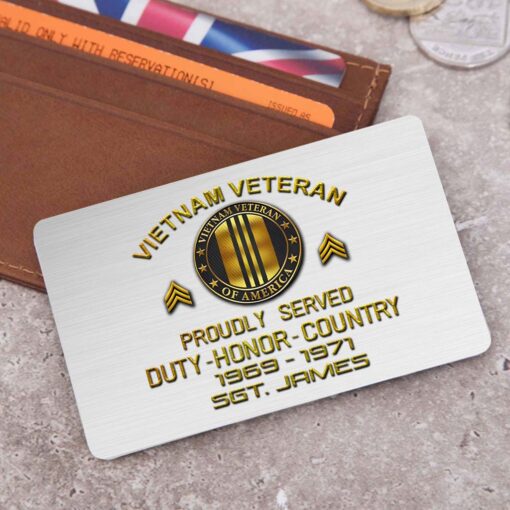 Personalized Vietnam Veteran Wallet Card QFHM5140203 - Image 4