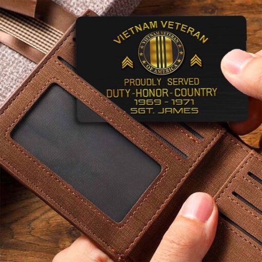 Personalized Vietnam Veteran Wallet Card QFHM5140203 - Image 5