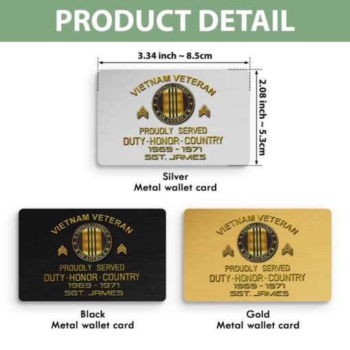 Personalized Vietnam Veteran Wallet Card QFHM5140203 - Image 10