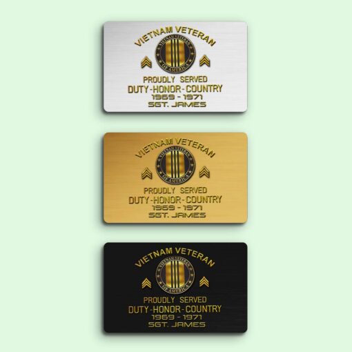 Personalized Vietnam Veteran Wallet Card QFHM5140203 - Image 11