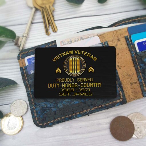 Personalized Vietnam Veteran Wallet Card QFHM5140203 - Image 7