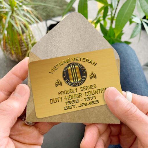 Personalized Vietnam Veteran Wallet Card QFHM5140203 - Image 8