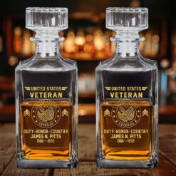 Personalized Vietnam Veteran Whiskey Bottle UKHM5110303
