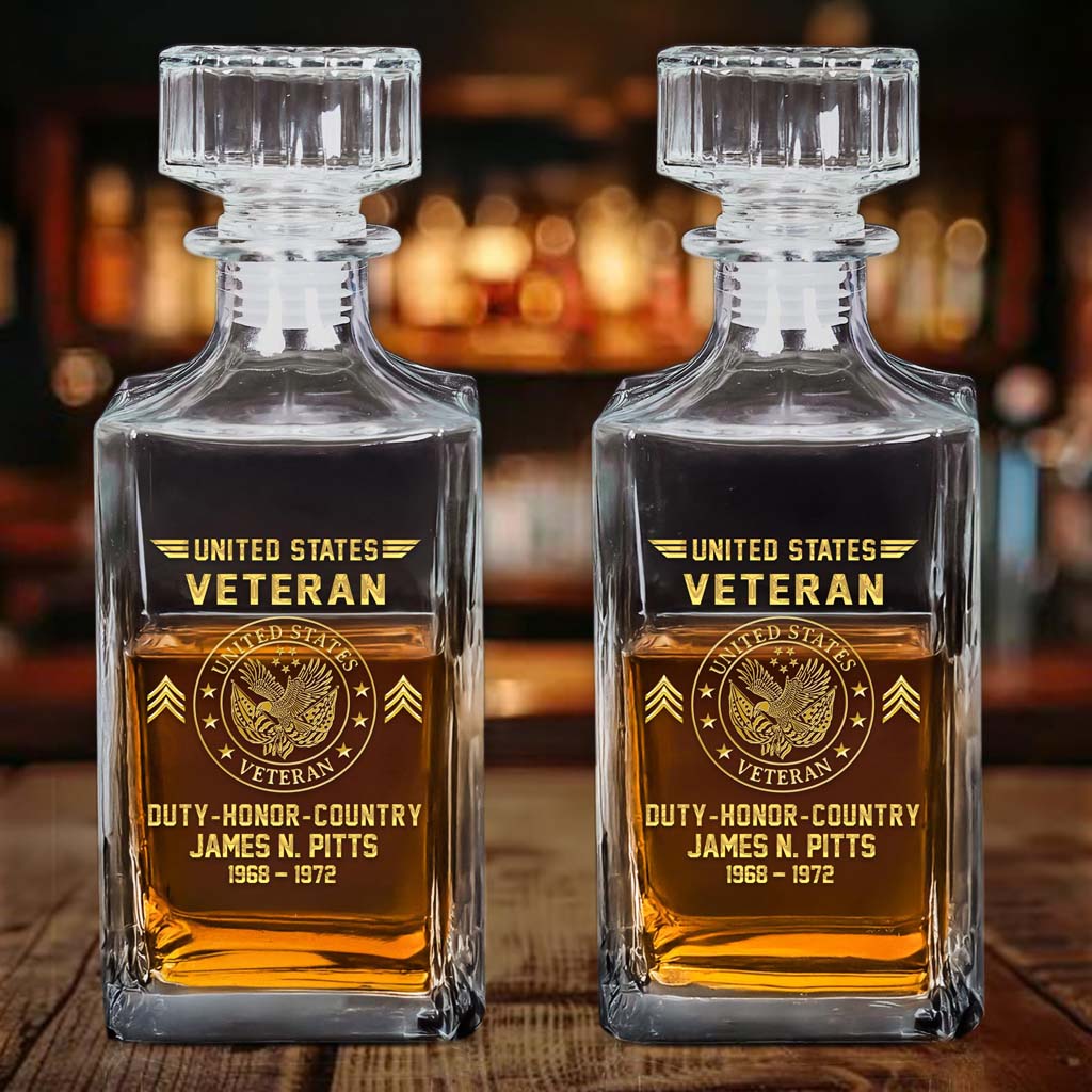 Personalized Vietnam Veteran Whiskey Bottle UKHM5110303