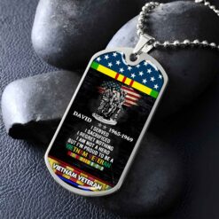 Personalized Name Vietnam Veteran Dog Tag, Gift For Veterans UKPY5070304