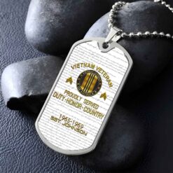 Personalized Name Vietnam Veteran Dog Tag, Gift For Veterans UKPY5070305