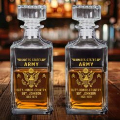 Personalized Vietnam Veteran Whiskey Bottle UKHM5120303