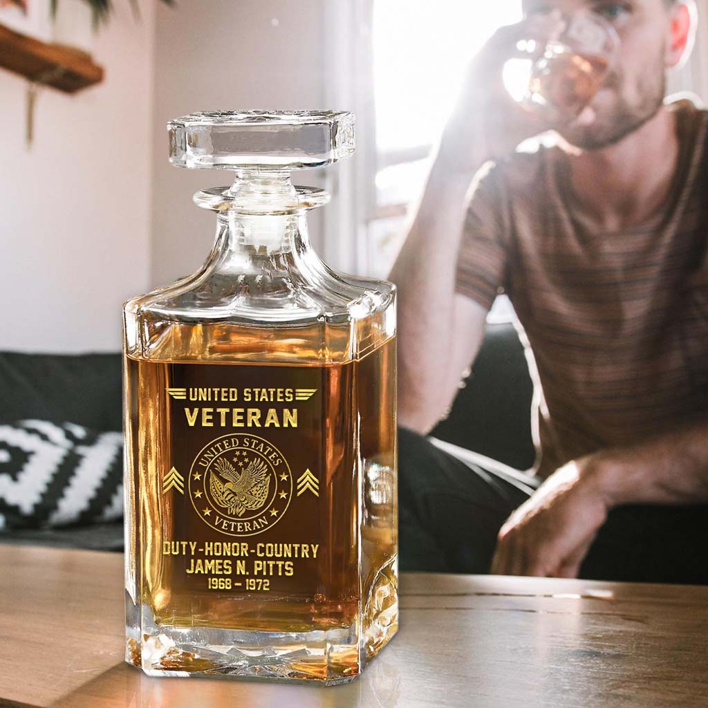 Personalized Vietnam Veteran Whiskey Bottle UKHM5110303 - Image 2