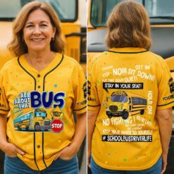Personalized School Bus Driver Baseball Jersey NPND5260407