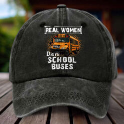 Personalized School Bus Distressed Washed Cotton Printed Hat MQHH5150504