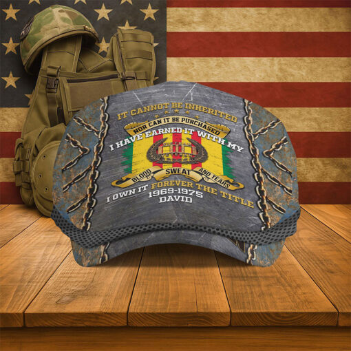 Personalized Vietnam Veteran Flat Cap, Custom Vietnam Veteran Jeff Cap QFTO5150501 - Image 2