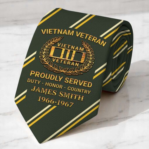 Personalized Vietnam Veteran Tie QFTD5230504 - Image 3