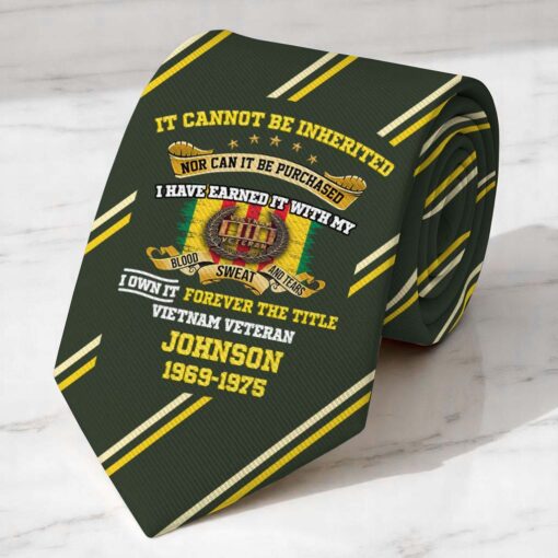 Personalized Vietnam Veteran Tie QFTD5230503 - Image 3