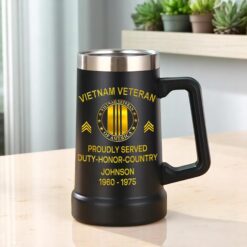 Custom Veteran Beer Mug THHA5280503
