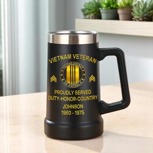 Custom Veteran Beer Mug THHA5280503