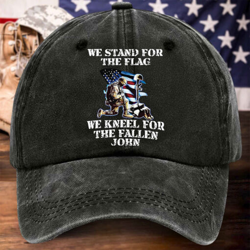 Personalized Us Veteran Distressed Washed Cotton Printed Hat, Gift for Veterans MQPY5120503