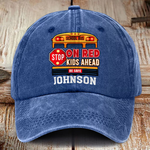 Custom Bus Driver Distressed Washed Cotton Printed Hat MQHM5230501 - Image 2
