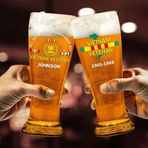 Personalized Vietnam Veteran Pilsner Glass, All Gave Some 58479 Gave All Vietnam Veteran Pilsner Glass NPHM5210501