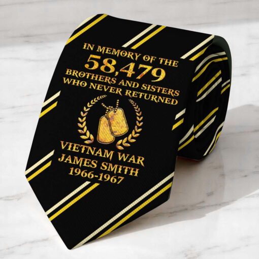 Personalized Vietnam Veteran Tie QFTD5230505 - Image 2