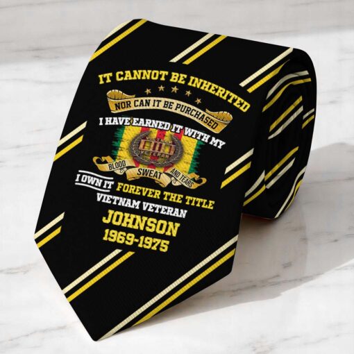 Personalized Vietnam Veteran Tie QFTD5230503 - Image 2