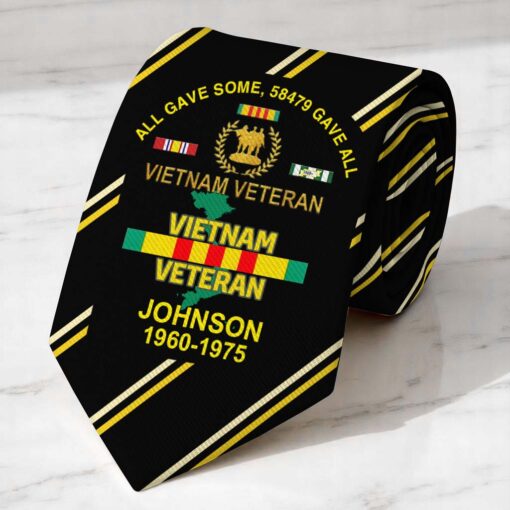 Personalized Vietnam Veteran Tie QFTD5230502 - Image 3