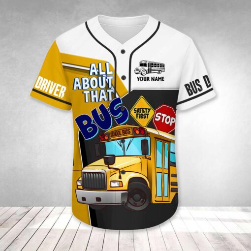 Personalized School Bus Driver Baseball Jersey NPND5260505 - Image 3