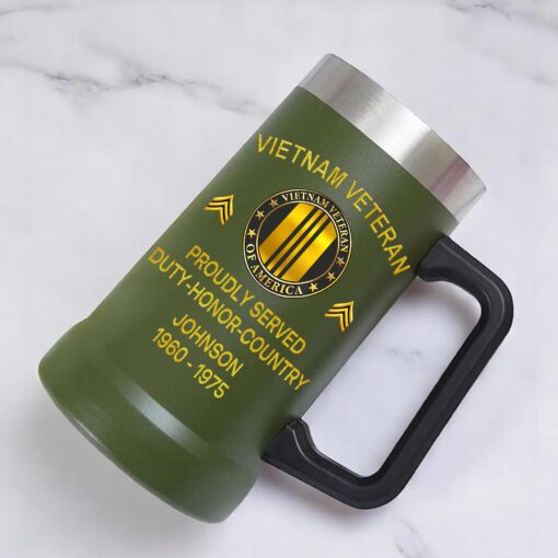 Custom Veteran Beer Mug THHA5280503 - Image 2