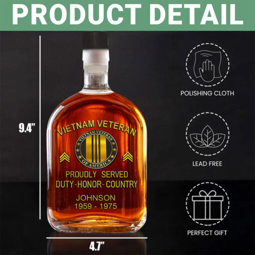 Custom Veteran Whiskey Decanter THTZ5210506 - Image 4