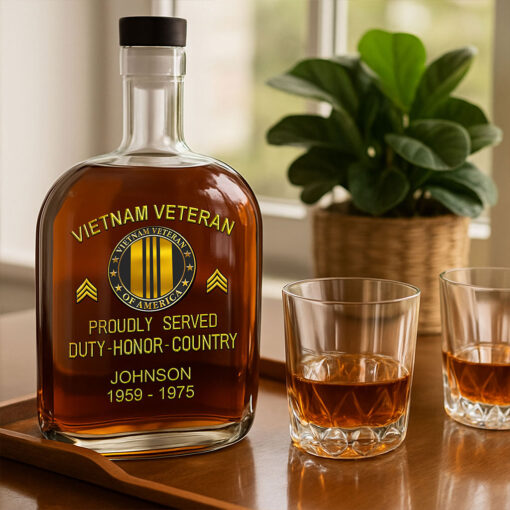 Custom Veteran Whiskey Decanter THTZ5210506 - Image 3