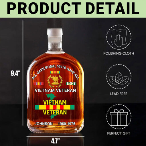 Custom Veteran Whiskey Decanter THTZ5200505 - Image 4