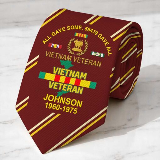 Personalized Vietnam Veteran Tie QFTD5230502 - Image 2