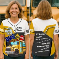 Personalized School Bus Driver Baseball Jersey NPND5260505