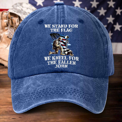 Personalized Us Veteran Distressed Washed Cotton Printed Hat, Gift for Veterans MQPY5120503 - Image 4