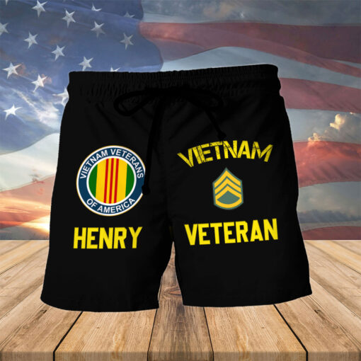 Vietnam Veteran Baseball Jersey, Custom Military Shirt with Rank, Proud Army Veteran Gift MQHH5290502 - Image 4