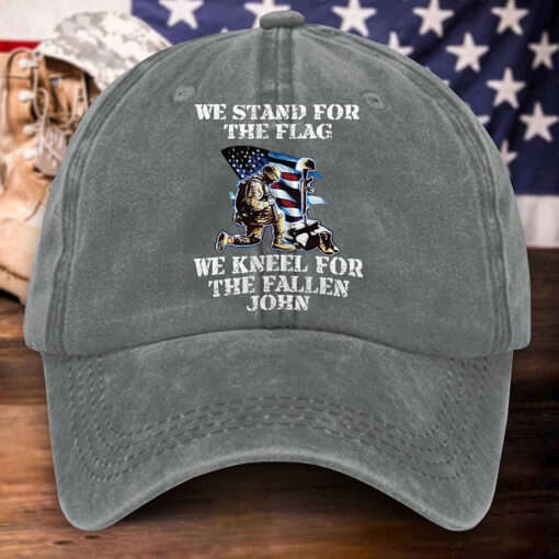 Personalized Us Veteran Distressed Washed Cotton Printed Hat, Gift for Veterans MQPY5120503 - Image 3