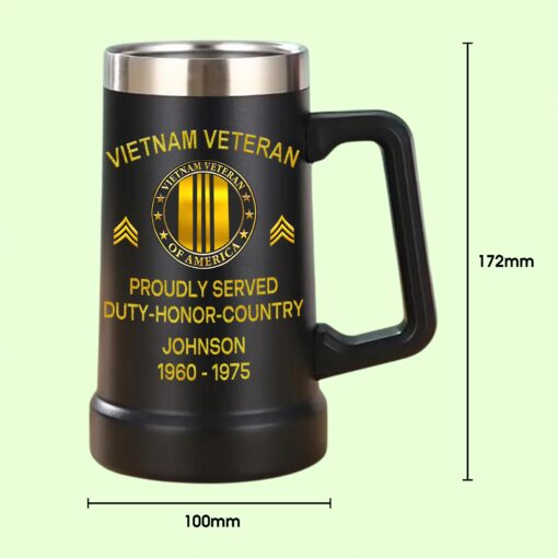 Custom Veteran Beer Mug THHA5280503 - Image 5