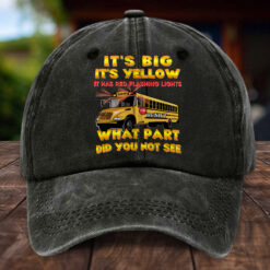 Personalized School Bus Distressed Washed Cotton Printed Hat MQHH5150503