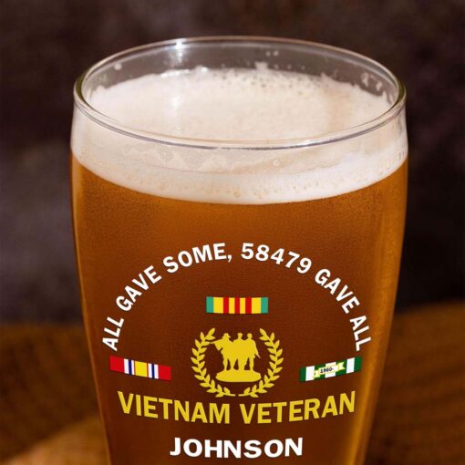 Personalized Vietnam Veteran Pilsner Glass, All Gave Some 58479 Gave All Vietnam Veteran Pilsner Glass NPHM5210501 - Image 7