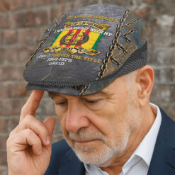 Personalized Vietnam Veteran Flat Cap, Custom Vietnam Veteran Jeff Cap QFTO5150501