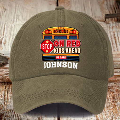 Custom Bus Driver Distressed Washed Cotton Printed Hat MQHM5230501 - Image 6